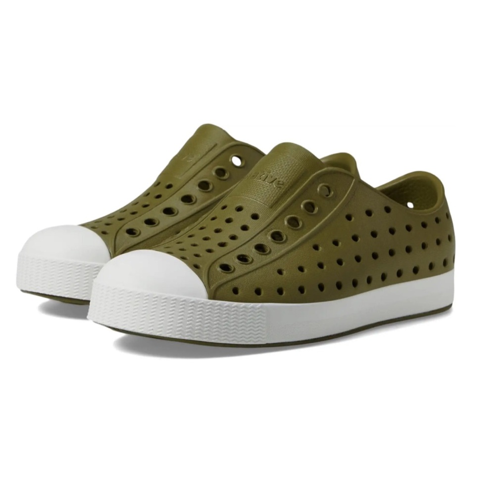 New with Box Native Kids Olive Slip-On Jefferson Sneakers